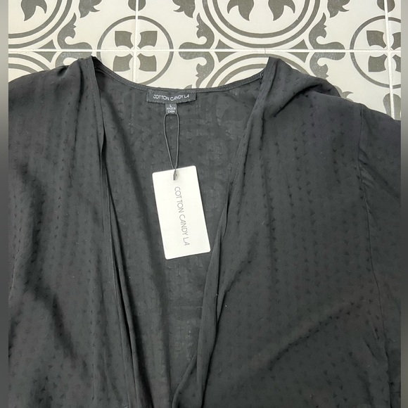 COTTON CANDY LA TIE FRONT TOP - Picture 3 of 4